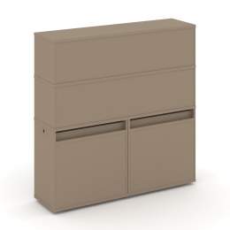 Набор 1 Тумба двойная с надставкой ES.NB.2V-1